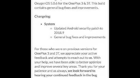 OxygenOS 5.0.6 update  OTA for the OnePlus 3 & 3T How to install upgrade