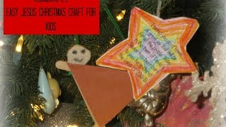 Vlogidays 24: Easy Jesus Christmas Craft For Kids!