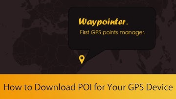Waypointer - How To Download POI for Your GPS Device