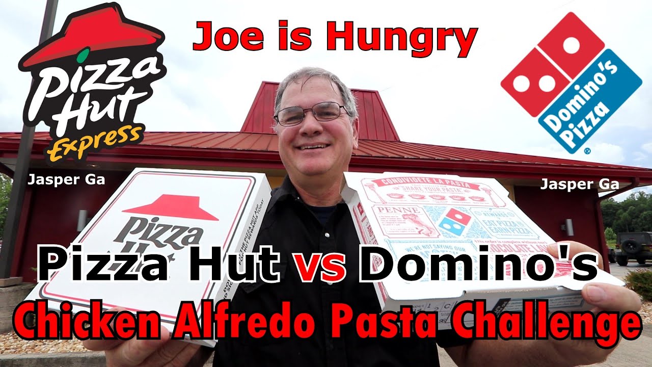Pizza Hut Tuscani® VS Domino's Chicken Alfredo Pasta Challenge Taste