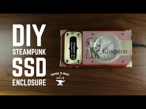 How to mod a SATA drive case - Steampunk themed Kingston SSD drive enclosure