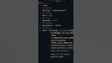 PHP Data Types #php #programming