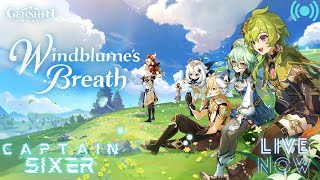 Windblume's Breath Events and World Quests(Genshin Impact ) Live AR-57  ASIA 8hr Live stream #hindi