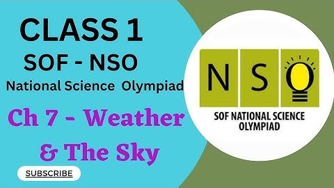 Class 1/SOF-NSO/Ch 7 Weather & The Sky #class1nso #class1 #class1olympiad #class1cbse #class1science