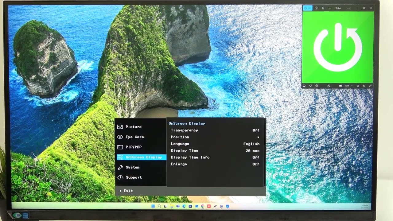 SAMSUNG ViewFinity S7 – Menü vergrößern leicht gemacht