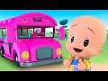 Las ruedas del bus rosa y más canciones infantiles con la Familia Telerín | Cleo &amp; Cuquín