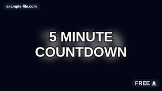 5 Minute Countdown Timer with Sound — Free Download (No Watermark) screenshot 5