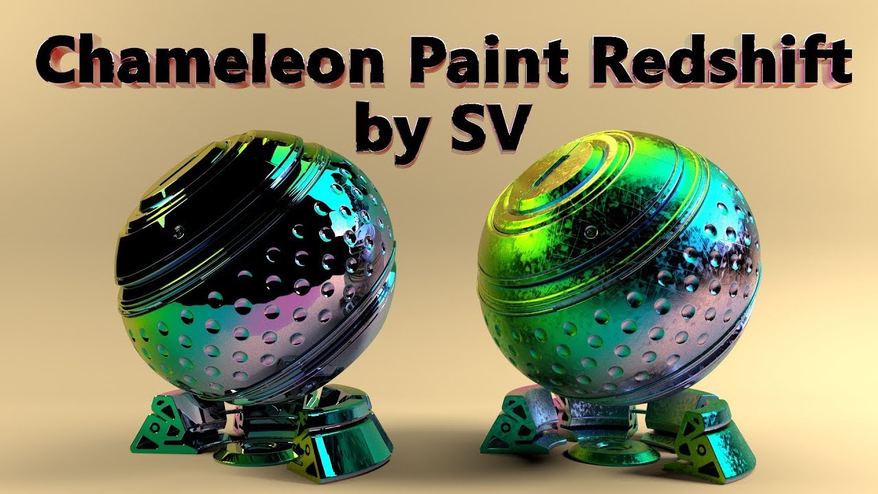 Redshift Chameleon Paint / Cinema 4D Tutorial YouTube