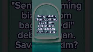 Savol Va Topishmoqlar №12 #Shorts