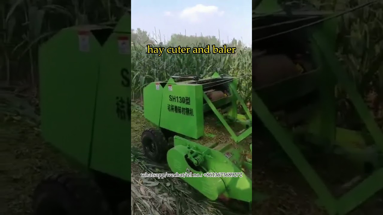 Corn silage harvesting and baling machine | Hay cutter and baler