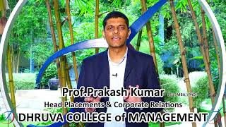 Faculty Testimonials- PRAKASH KUMAR,B.SC;MBA, ASST PROFESSOR