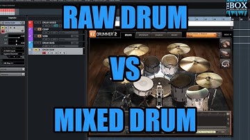 Mixing Drum ezdrummer 2 - Raw Drum vs Mixed Drum