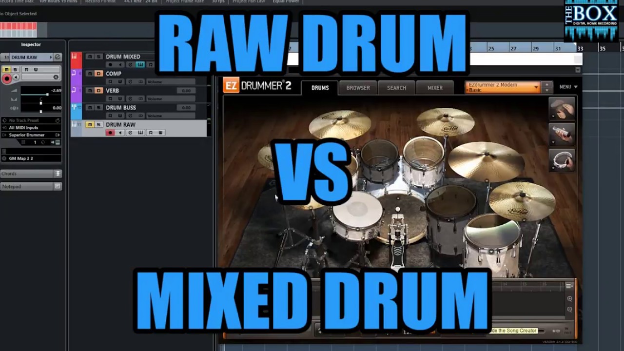Mixing Drum ezdrummer 2 Raw Drum vs Mixed Drum YouTube