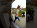 Porch Cam: Golden Retriever Saves Baby From Traffic #Shorts #YoutubeShorts #Dogs #animalvideos