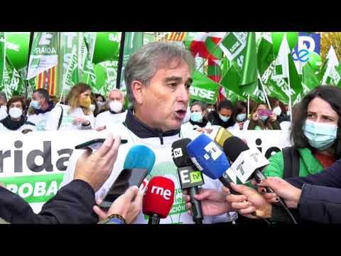 SATSE Ceuta, presente en la concentración de Madrid por la defensa de la Sanidad Pública