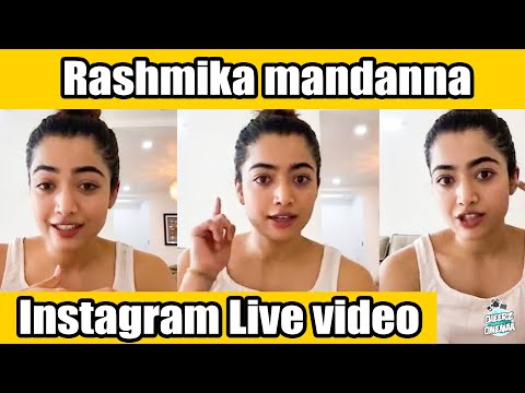 Rashmika mandanna  Instagram Live video