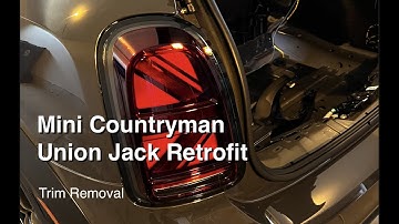 Mini Countryman Union Jack Retrofit Trim Removal