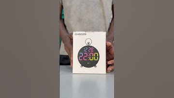 RGB LED Clock with Alarm | Stylish Mirror Display for Your Bedroom or Office.  #setuptime