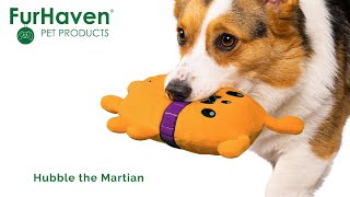 2-in-1 Plush & TPR Dog Toy - Hubble the Martian - Furhaven Pet Products screenshot 2