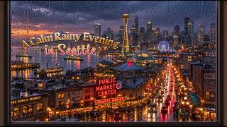 Playlist | A Calm Rainy Evening in Seattle ☔ | Cozy Jazz & Gentle Rain Sounds screenshot 5