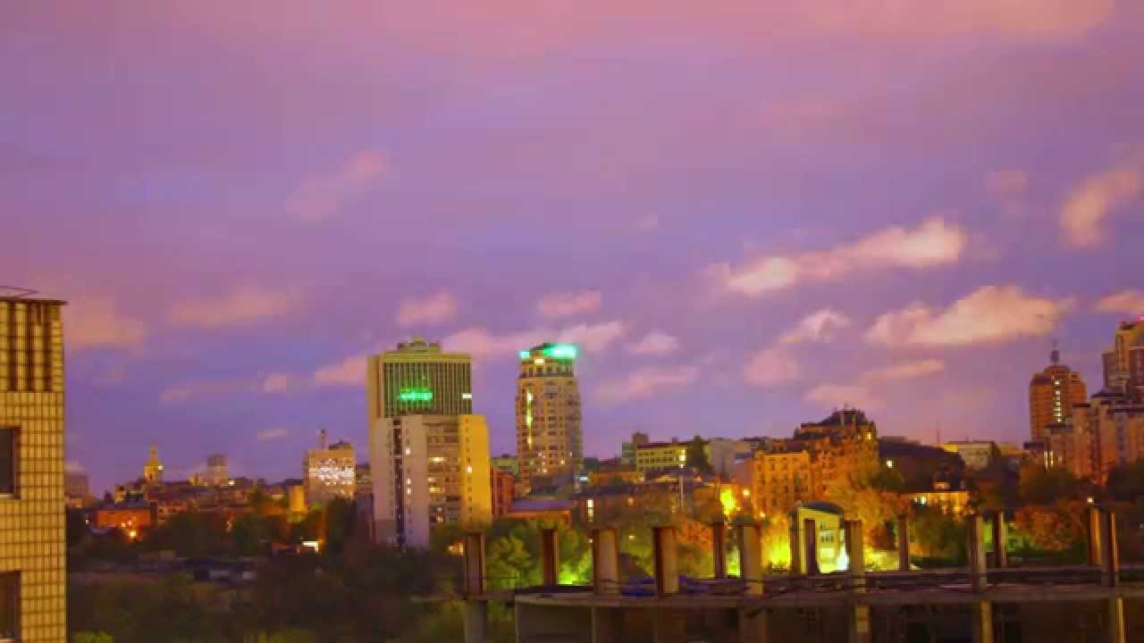 Kiev night lapse 4K