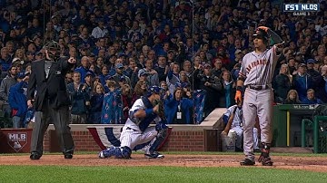 SF@CHC Gm1: Chapman strikes out Hernandez swinging