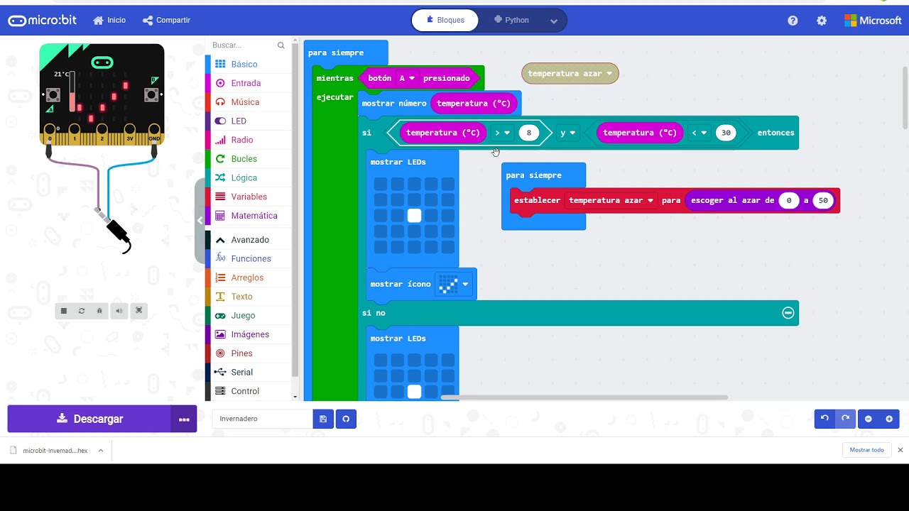Invernadero en MakeCode - YouTube
