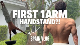 FIRST 1ARM HANDSTAND IN SPAIN?🤩😮‍💨 | CALISTHENICS