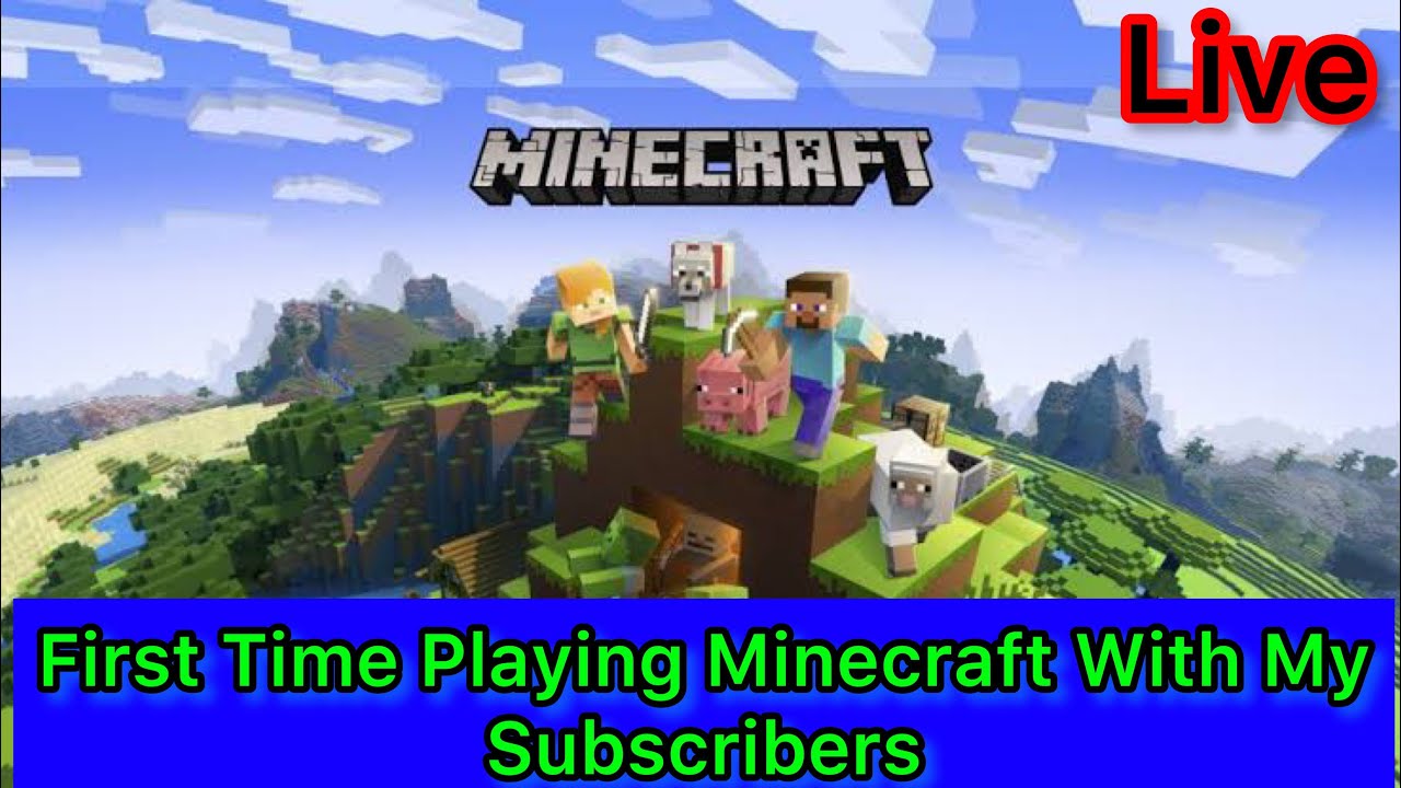First Time Playing Minecraft With My Subscribers l Minecraft Live l ...