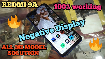 Redmi 9a display negative solution/ 100% working/ very easy🤷🔥🔥🔥