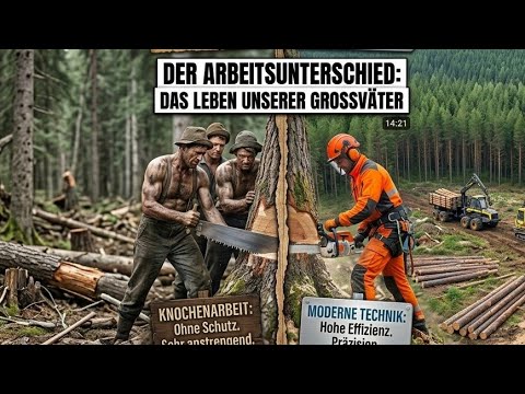 Gefährlichste Arbeit der Welt? Holzernte & Brunnenbau 1940 vs. 2026 How Logging Changed Forever