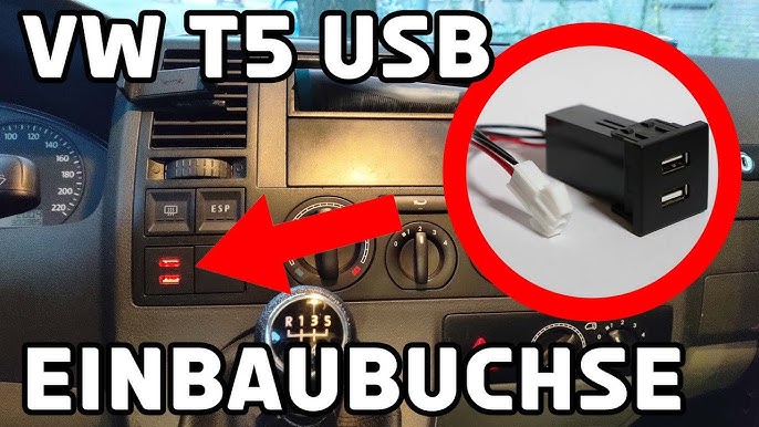 T5 OEM Double ports USB de chargeur de téléphone pour VW