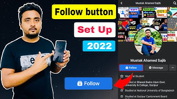 How To Set Follow Button On Facebook. ফেসবুক ফলো বাটন এড করুন নতুন নিয়মে ২০২২।Mustak tech bd