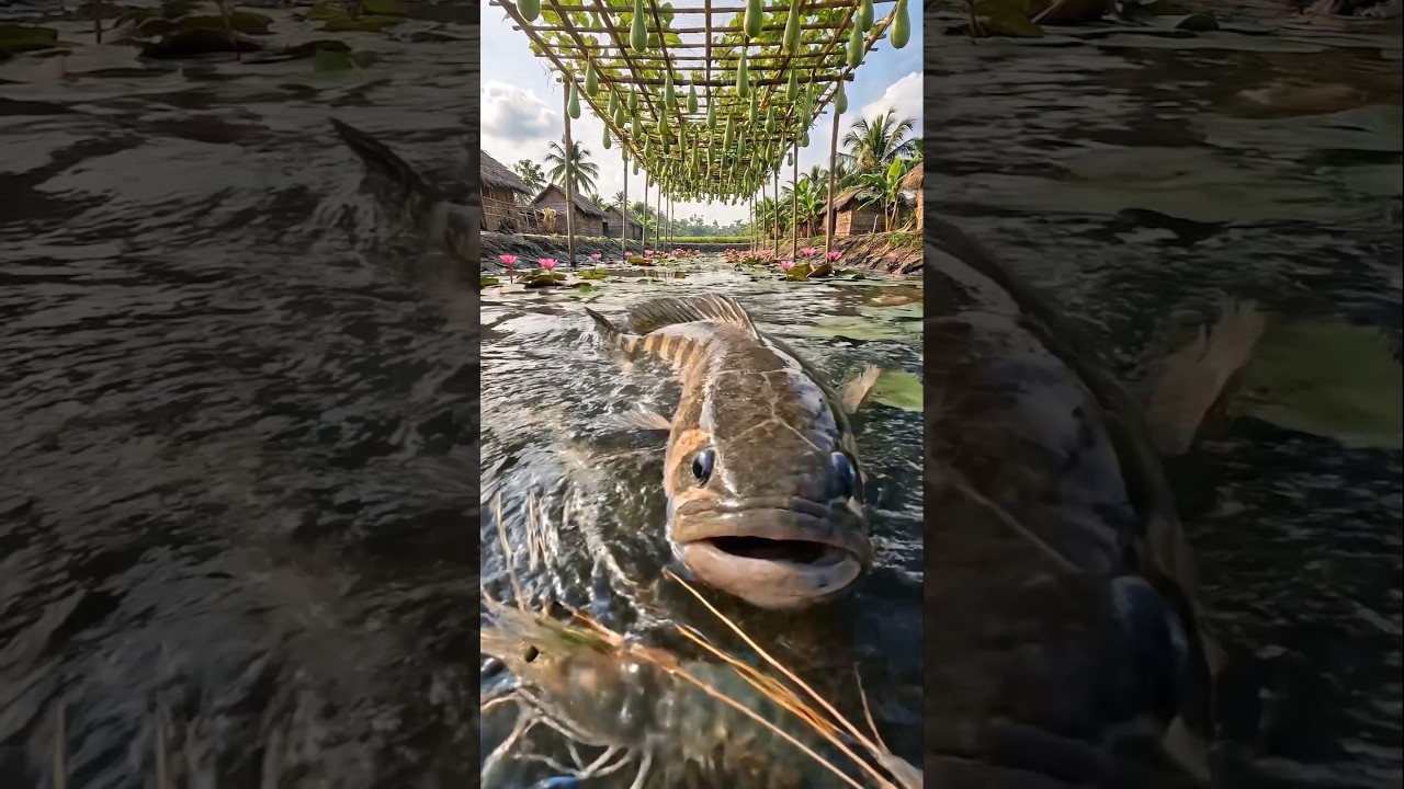 Wow! Amazing Polo Fishing Videos ! Best Big Fish Catching ! Primitive Technique fishing 