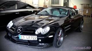Shmee150 films the new gemballa mclaren mercedes slr 722 roadster,
present in monaco for top marques show. aspects of car are fr...