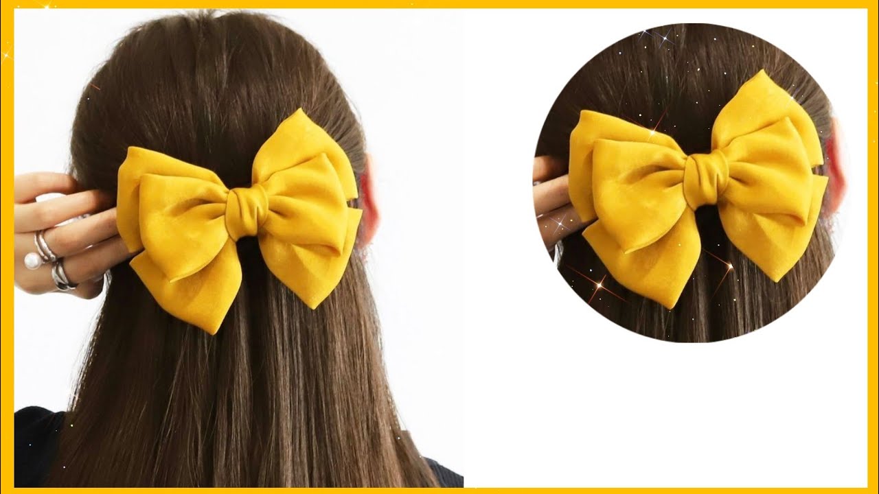 💛Easy Bow / Diy Scrunchie /Cómo hacer un Scrunchie o Coletero con Lazo / Tutorial de Costura Fácil