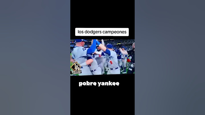 Los Dodgers ganan la serie mundial 😱