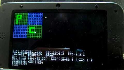 【プチコン3号/Petit Computer 3D】簡易ドットエディタ/TINY DOT EDITER)