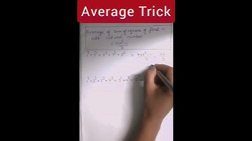 Average trick| Average of sum of square of first odd natural number #average #averagetrick
