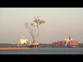 Container Ships Passing in Beautiful Sunset Light | Vietnam