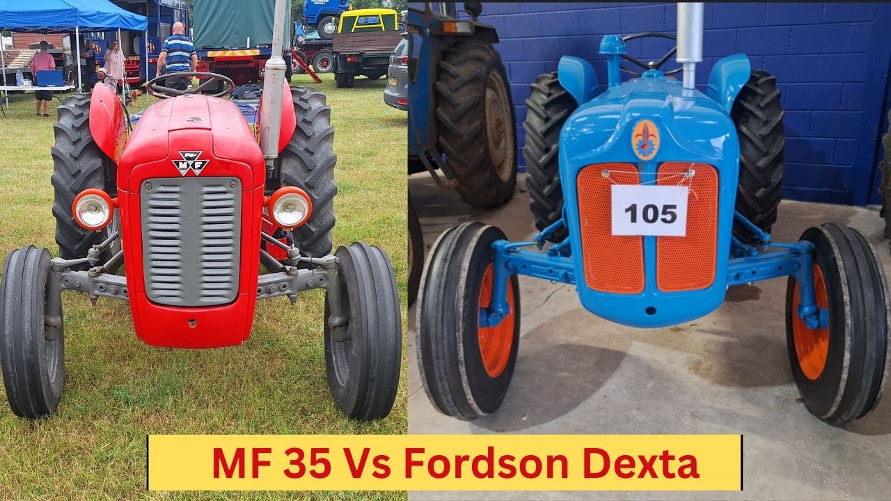 Massey Ferguson 35 -Vs- The Fordson Dexta. Two great old classic tractors.