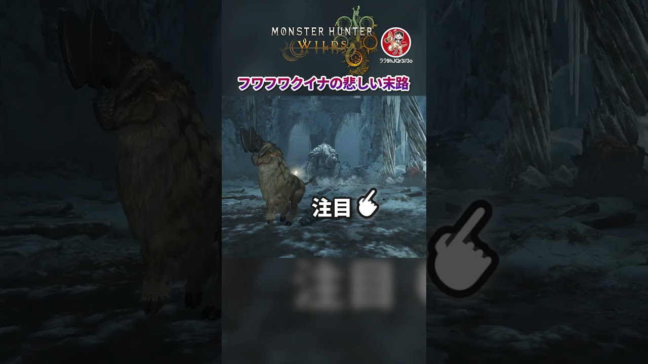 ラフマーの背中に乗ったフワフワクイナの悲しすぎる結末...【モンハンワイルズ】 #モンハン