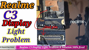 Realme C3 Display Light Problem Fixed 100% LCD Back Light Solution Realme C3 Realme5.5i Easy Solve