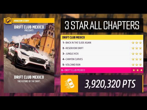 Drift Club Mexico | Story Complete Guide - 3 Star All Chapters - Forza Horizon 5