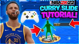 HOW TO DO THE *NEW CURRY SLIDE ON NBA 2K22 NEXT GEN! ALTERNATIVE CURRY SLIDE DRIBBLE TUTORIAL 2K22!
