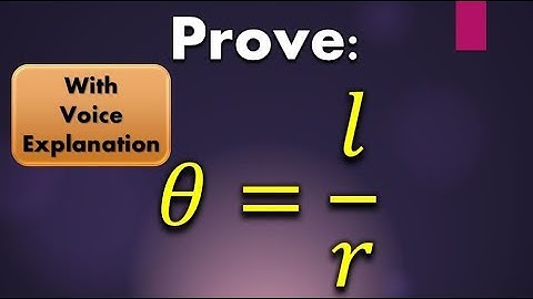 Arc length from subtended angle of circle s=r theta (W/Voice Explanation) Proof |Mad Teacher