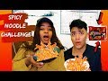 SPICY NOODLE CHALLENGE // SOUTH AFRICAN YOUTUBER