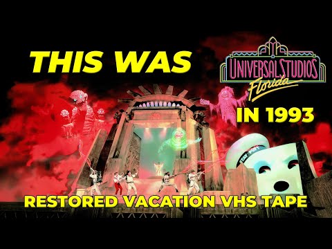 This Was Universal Studios Florida In 1993 Restored VHS Vacation VHS Tape