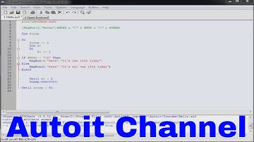 Autoit - Automating by Date (Correction)