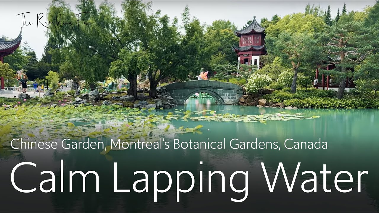 2 Hours of Relaxing Water Sounds at the Chinese Garden | Montreal Botanical Gardens